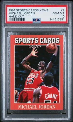 144515991 Michael Jordan 1991 Sports Cards News #2 PSA 10