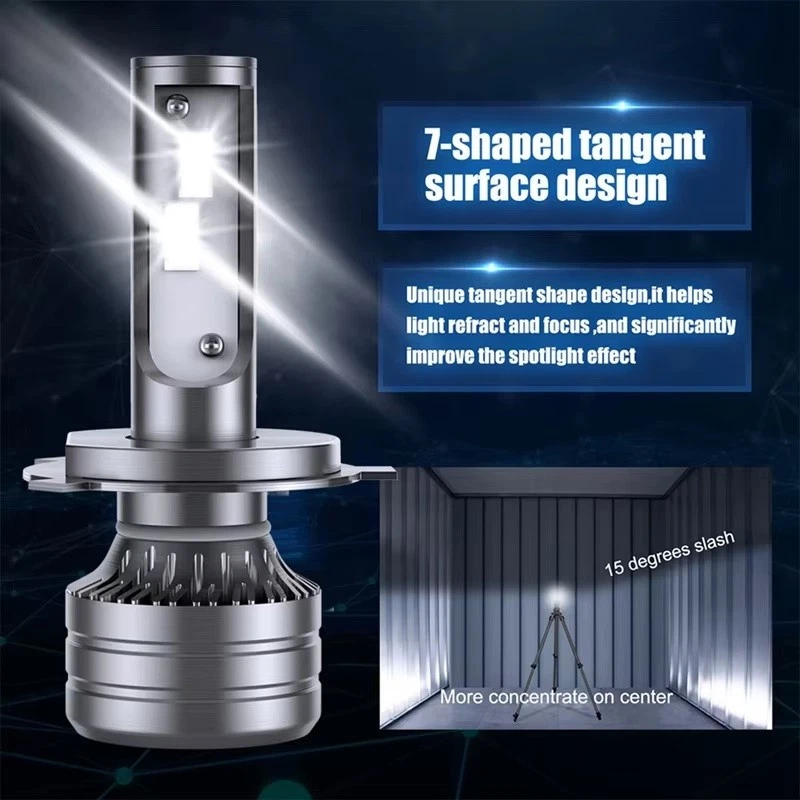 Faro LED H4 2x6 haz alto/bajo para Honda Accord 1986 1987 1988-1989 Foto 2 de 4