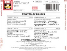 SVJATOSLAV RICHTER SPIELT MOZART, BEETHOVEN, SCHUMANN, SCHUBERT, GRIEG NEW CD