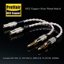 OCC Copper Headphone Cable 4.4mm Balanced Male To 3.5mm Balanced Female Adapter
