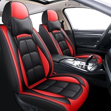 5PCS Kia Forte Seat Covers 2010-2025 Waterproof Faux Leather Airbag Compatible