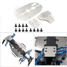 Metal RC Car Front & Rear Skid Plates Chassis Armor For Traxxas 2WD Slash 1/10 V