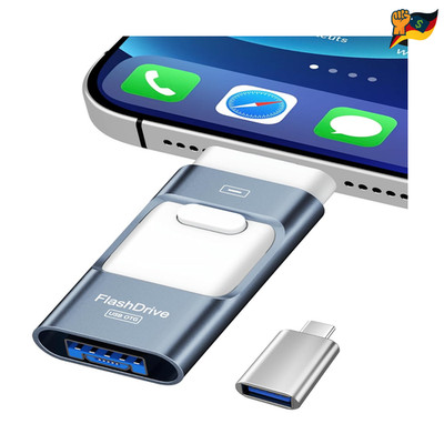 USB Stick 256GB 4in1 USB3.0 Flash Drive Android Phone Pad PC