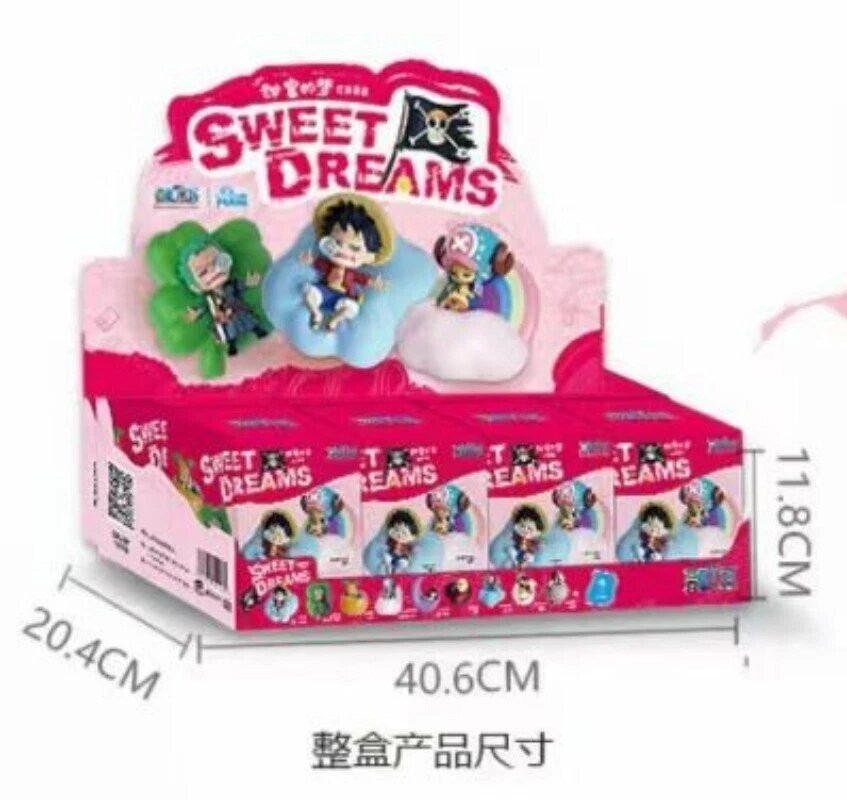 One Set 8pc Sealed One Piece Sweet Dreams Night Light Luffy Zoro Chopper Nami