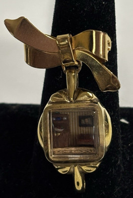 Vintage Miniature scene brooch - one of a kind