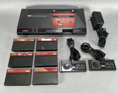 SEGA Master System Video Game Console W/Controllers & Games (As Is/Read Desc.)