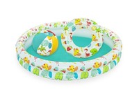 Planschbecken-Set | Kinderpool | Kinderplanschbecken | Ø 122 X 20 Cm