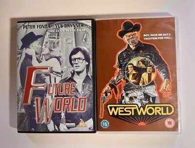 Futureworld + WestWorld DVD Job Lot, Peter Fonda, Yul Brynner, Sci-Fi, Region 2 - Image 1 of 2