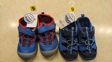 NWT Osh Kosh toddler sz 9 TWO pair blue bump toe sandals