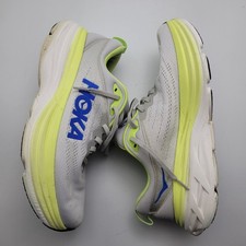 Hoka Bondi 8 Mens 10 EE Running Shoes Stardust Lettuce