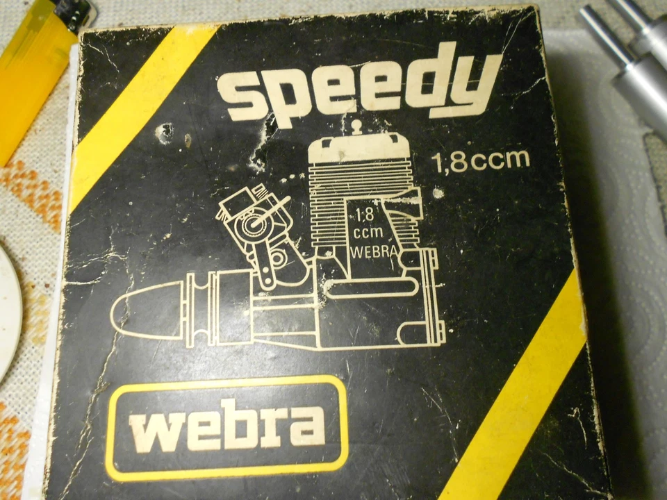 2x Webra Speedy 1,8ccm wenig gelaufen spezielle Rückwandbefestigung div. Zubehör - Bild 3 von 4