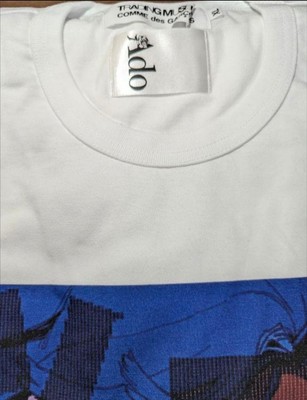 Comme Des Garcons Ado Collaboration T-shirt Color White Size 