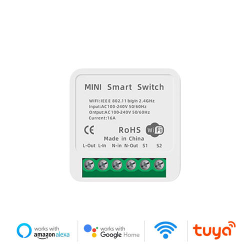 Przełącznik WiFi 16/10A 2-drożne sterowanie Inteligentny moduł automatyki domowej Praca z Alexą - Zdjęcie 1 z 8