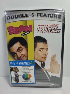 Bean/Johnny English (DVD, 2-Disc, Double Feature) NEW, SEALED, Rowan Atkinson 