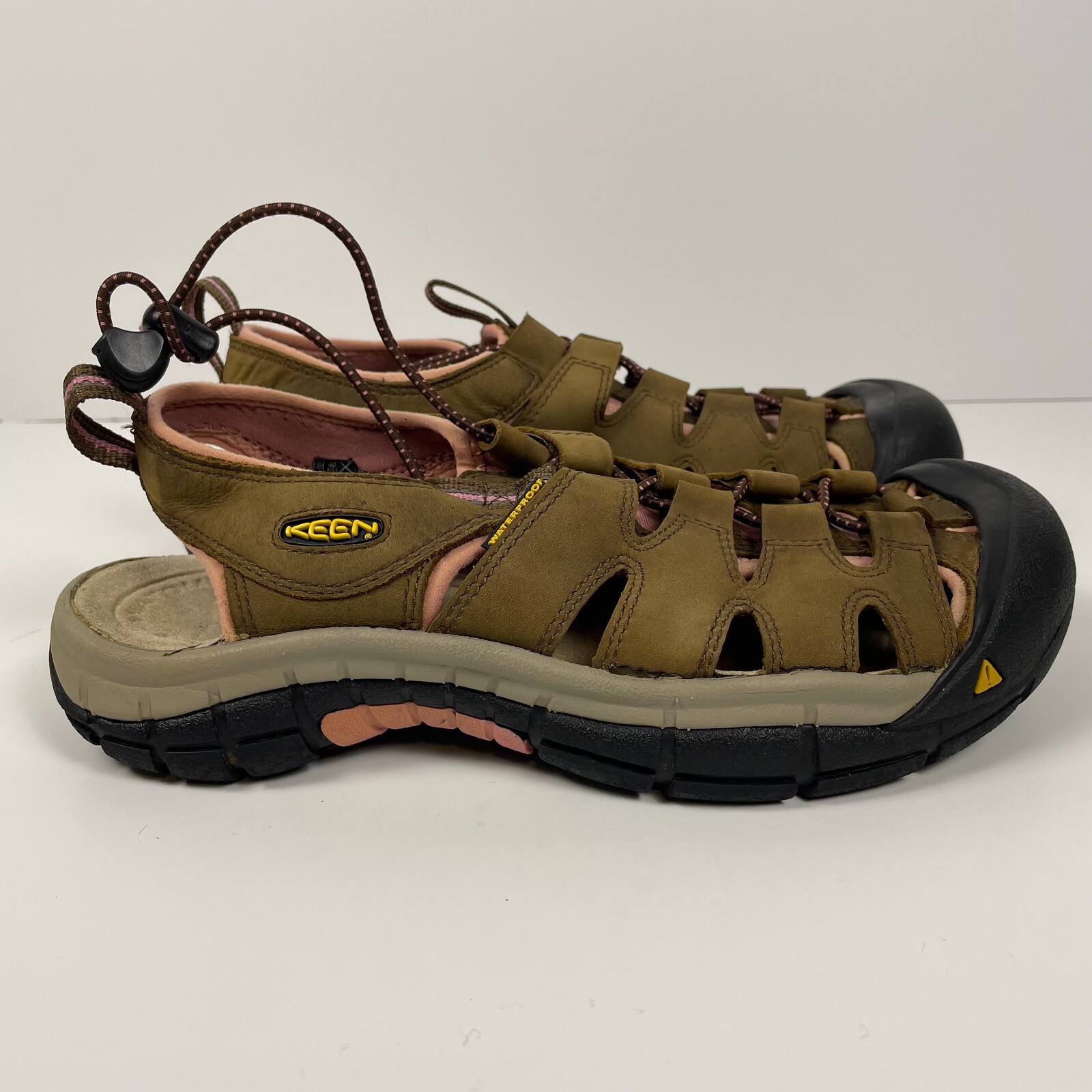 Keen Donna 9 5 Sandalo Pelle Marrone Rosa Scarpe Acqua Trail Walking