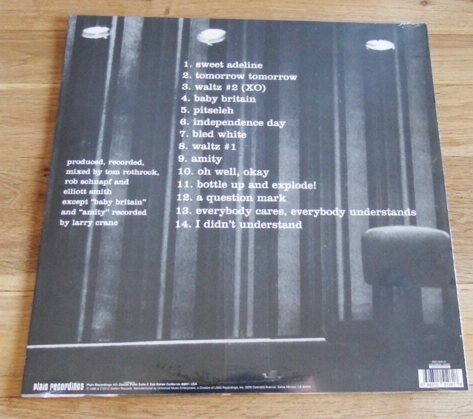 Elliott Smith XO 2012 Reissue 180 gram Vinyl Record LP