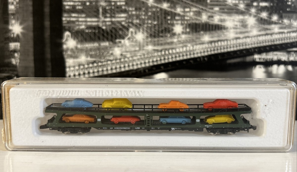 Z Scale Marklin 8714 Train Car Carrier Freight Car Original