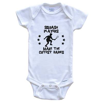 Squash Players Make The Cutest Babies Funny Squash Baby Bodysuit