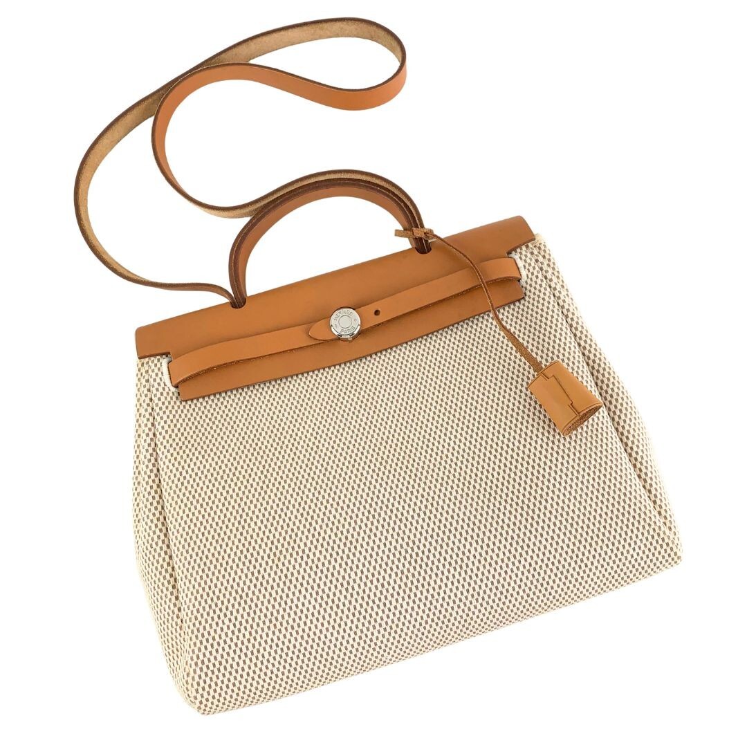 Hermes Herbag PM 2way Bag Stamp Square H - 01463 | eBay