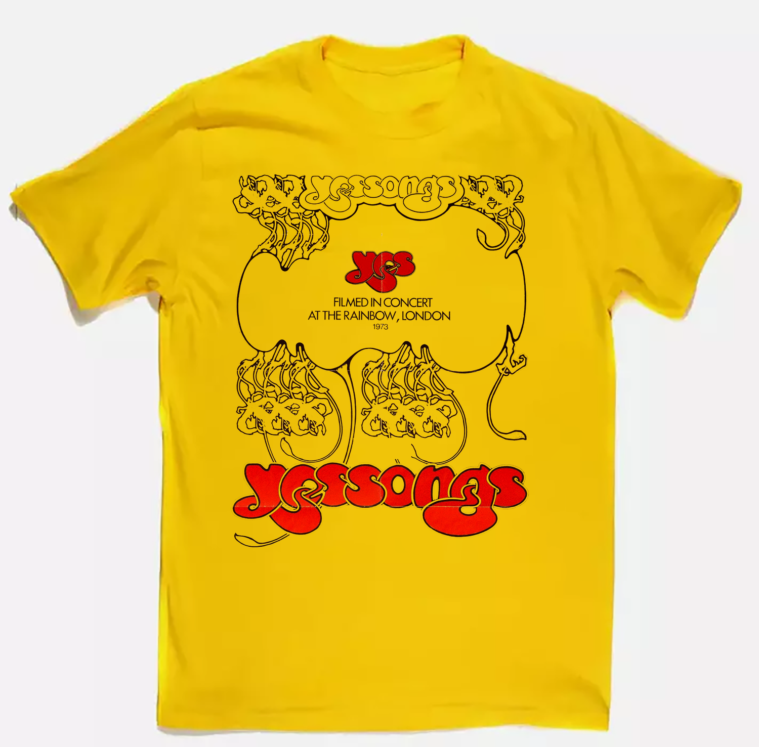 Rare 1973 Yes Tour Concert Band Gift For Fan Full Size Unisex Shirt