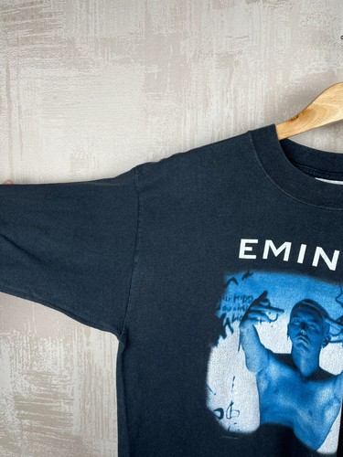 Vintage EMINEM 1999 Middle Finger Rap Hip Hop Slim Shady L/S T-shirt Size M - Picture 15 of 21