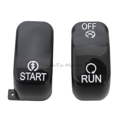 10pcs Black Hand Control Switch Button Cap For Harley Touring Road Street Glide - Picture 11 of 21