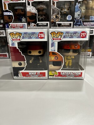 New 2pc Funko Pop Devo Whip it Satisfaction Rocks Set Lot Gift Model 216 217