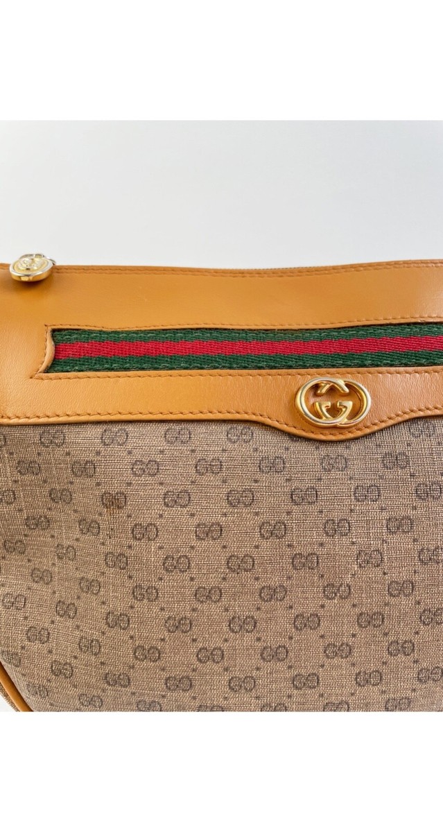 Gucci 1980s GG Monogram Tan Leather Crossbody Bag | eBay Gucci 1980s GG Monogram Tan Leather Crossbody Bag | eBay