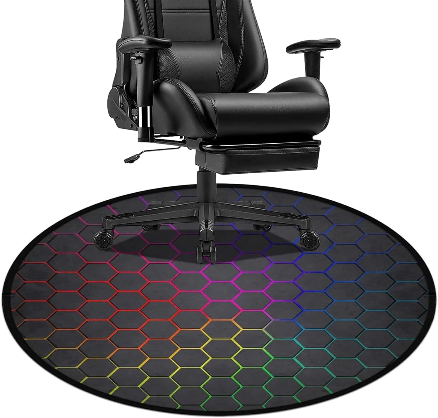 Gaming Chair Mat 47Inch for Hardwood Floor Anti-Slip Office Chair Mat for Carpet-image
