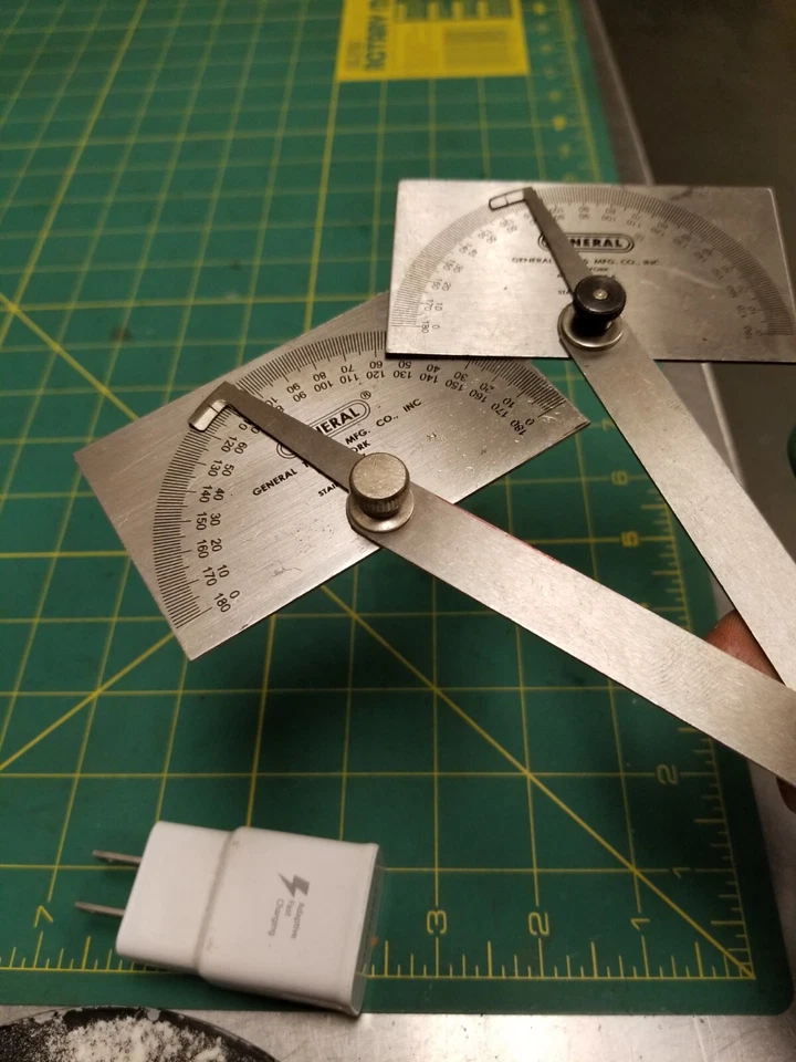 One General Tools Stainless Steel Protractor No.17 , Made in USA - Image 2 of 4