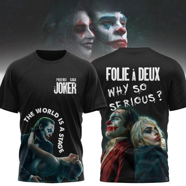 Joker Joaquin Phoenix Harley Quinn Ld ga Why So Serious Hoodie Shirt