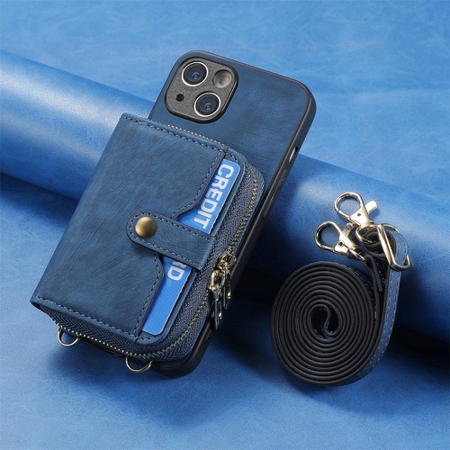 Zip Leather Wallet Case + Strap For Apple iPhone 16 15 14 12 11 XR SE 8 7 6 Plus - Picture 21 of 24