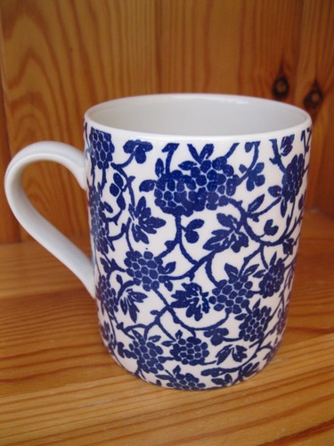 M&S Marks And Spencer Blackberry Royal Stafford Blue Coffee Mug