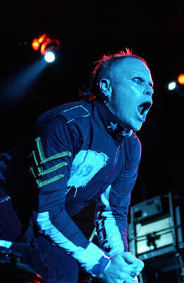 Keith Flint of Prodigy during Coachella Music Festival, April 27 a- Old Photo