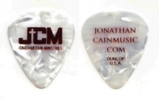 Journey Jonathan Cain Ministries JCM White Pearl Guitar Pick - 2023 Freedom Tour