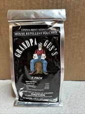 Grandpa Gus's Mouse Repellent, Cinnamon Peppermint, 1.76 Oz (4 Pouches)