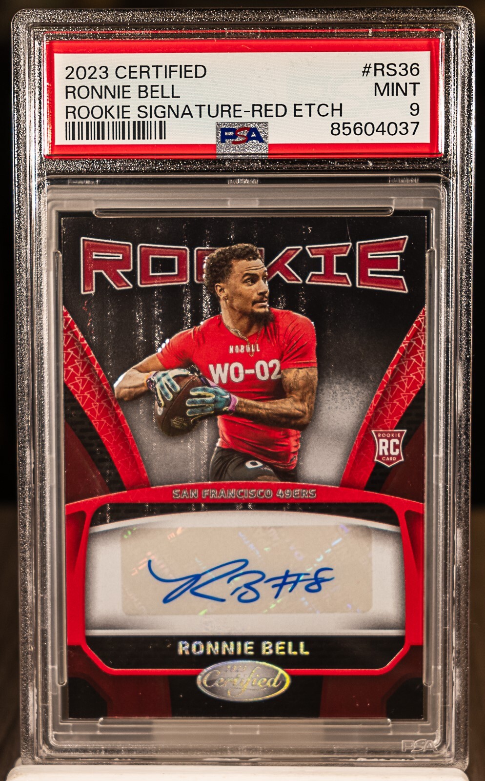 Ronnie Bell Panini Certified Rookie Signatures #RS36 Red Etch