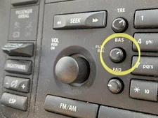 1x Saab 9-3 2003-2006 93 ICM Radio SMALL Knob Treble Fader Bass 12775793 0200215