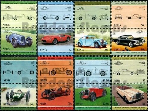 Car Stamp Set/Sets MNH Leaders of the World AUTO 100 Stamps / Cars / Automobiles - Picture 25 of 59