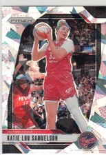 2024 Prizm WNBA Parallel Cracked Ice Silver KATIE LOU SAMUELSON #128 Fever