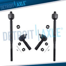 Front Inner + Outer Tie Rods for 1995-2006 Nissan Sentra 200SX w/ Power Steering