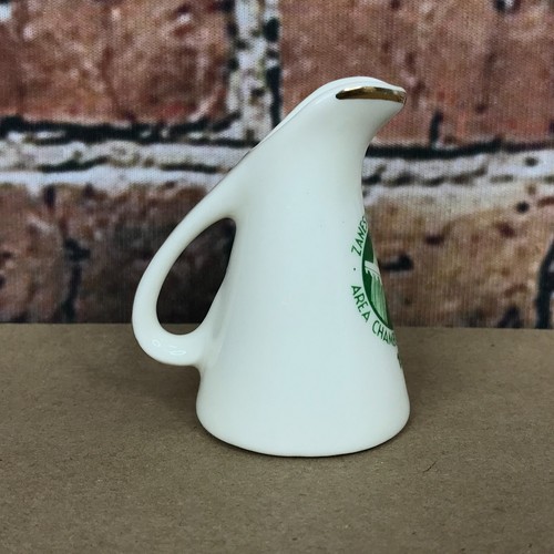 1976 Zanesville Ohio Area Chamber of Commerce Miniature Ceramic Pitcher - Picture 3 of 9