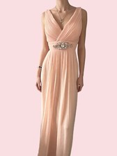 Pink Long Evening Gown Size S/m From A Boutique 