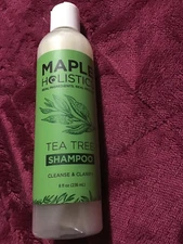 Maple holistics tea tree shampoo cleanse & clarity 8 oz new