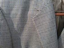 Men's Sport Coat From Joseph A Bank 44 Extra Long Beige Checked Sport Coat