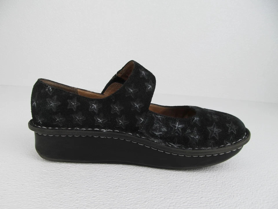 Alegria Paloma 357 Star Studded Black Leather Comfort Shoes Women's size 8.5 - Image 2 of 4