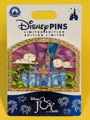 D23 Expo 2024 Disney Sleeping Beauty Castle Stained Glass Pin LE 2000