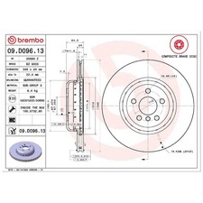 2x Brembo Scheibenbremse hinten 34216860925 42431WAA01 26271838