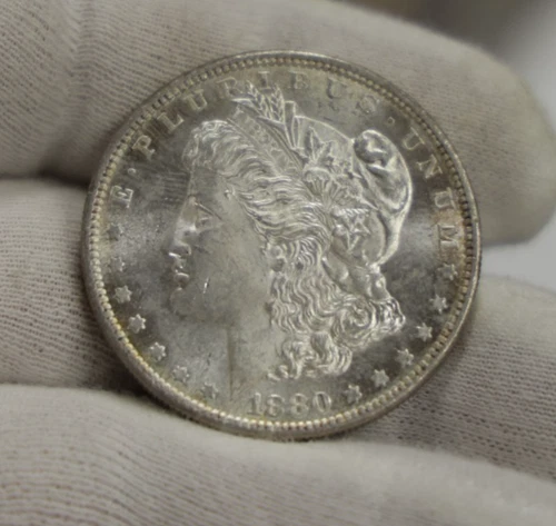 1880 S US Morgan Silver Dollar $1 Nice Unc