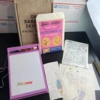 VTG 1965 BARBIE & SKIPPER ELECTRIC DRAWING SET W/ALL 12 DESIGN GUIDES LAKESIDE